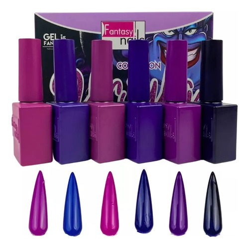 Coleccion Gel Semipermanente 6 Pz , , Fantasy Nails Color Ursula