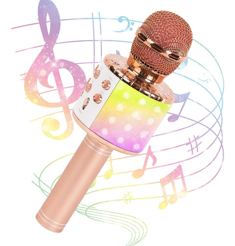 Jmfinger Micrófono De Karaoke Para Niños Y Adultos, Portátil