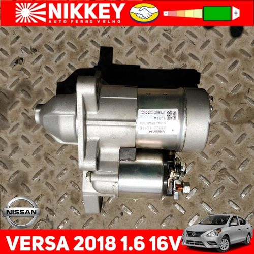 Motor Arranque Nissan Versa 2018 1.6 16v Automático Seminovo