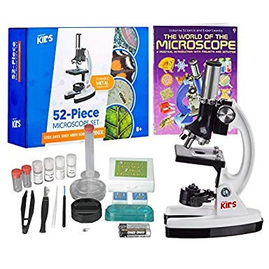 Amscope-kids-120x 1200x Starter Kit Metal Brazo Niños Micros