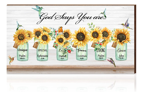 Placa Decorativa Girasol Colibri Para Decoracion Pared Texto