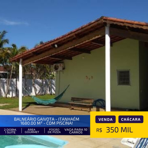 Chácara Avarandada Com Área Gourmet E Piscina Em Itanhaém Sp
