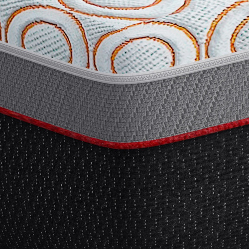 Colchón En Caja Individual Horii Life H6 -28 Cm Color Gris Naranja
