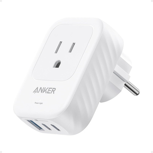 Adaptador De Tomada De Viagem Anker European Type E/f 15w Us