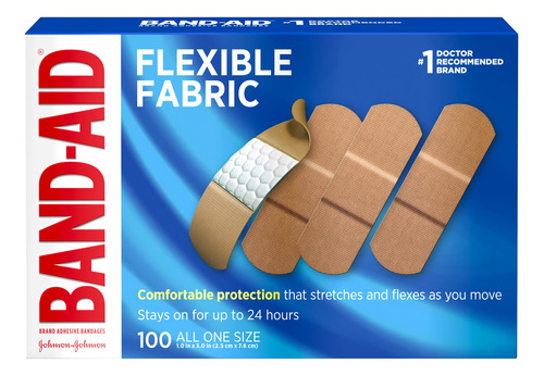 Band-aid - Curitas Adhesivas Con Tela Flexible Para El Cuida