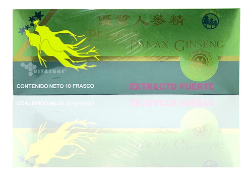 Ginseng Panax Premium 10 Frascos De 10 Ml Tree Brand