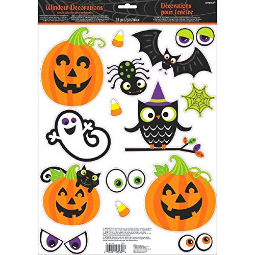 Amscan Moderno Halloween Vinyl Ventana Abrazar 15 Kxnoq