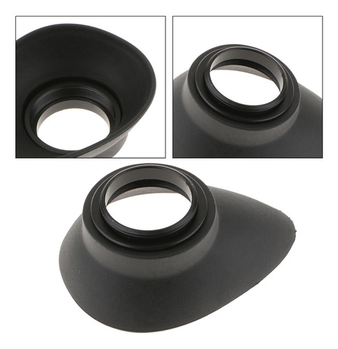 5 Visor De 22 Mm Ocular Ocular Color Negro Protección