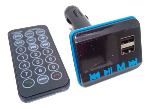 Adaptador Transmisor Fm Para Carro Bluetooth Usb Y Sd 12v