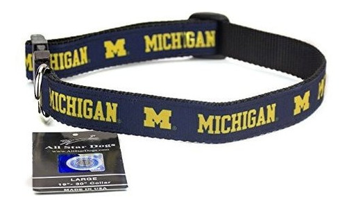 Collar Perro Michigan Wolverines - Mediano
