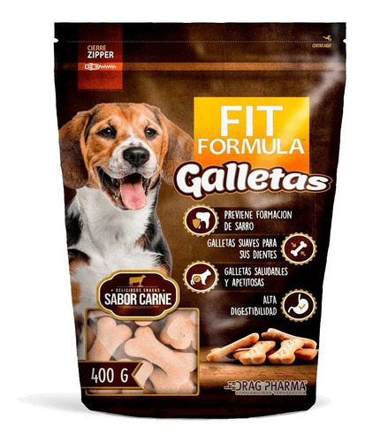 Fit Formula Galletas Para Perro Sabor Carne 400gr. Np