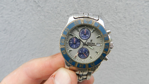 E- Reloj Chronograph 50m Festina Caballero Original Funciona