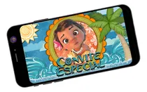 Comprar Convite Digital Animado Moana Baby Para Enviar Via Whatsapp