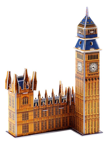 Puzzle 3d -london Big Ben- 34 Piezas Mini Rompecabeza 3d
