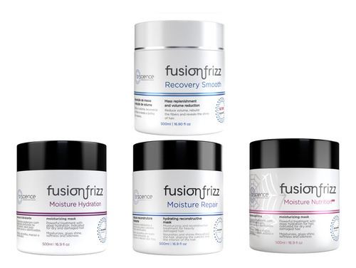 Fusion Frizz Kit 3 Máscaras 500 Ml + Recovery Smooth 500 Ml