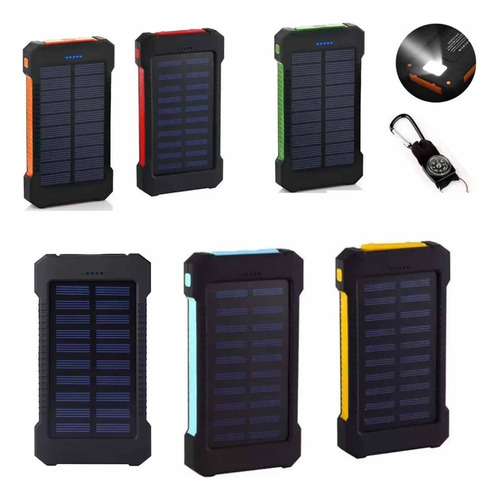 A Banco De Energía Solar Superior 8000mah 2 Puertos Usb-1