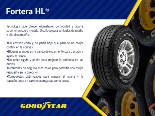 4- Llantas Camioneta/suv Fortera Hl Goodyear 265/50r20 T107