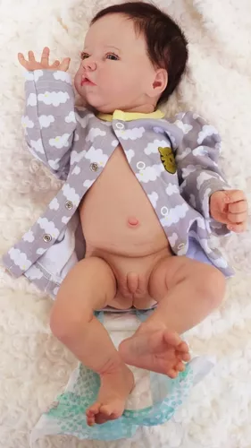 Boneca Bebê Reborn Menino Corpo De Silicone