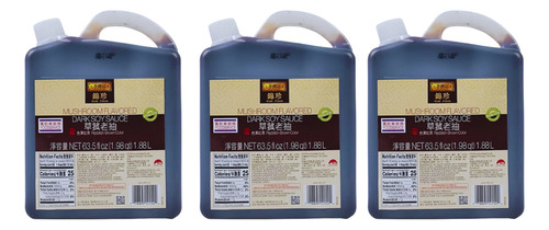 Salsa De Soya De Champiñon, Lee Kum Kee, 1.88l 3 Piezas