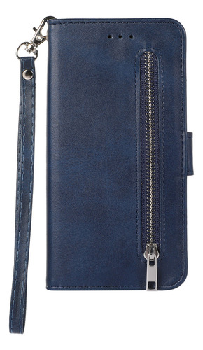 Funda Para Samsung Galaxy A7 2018/ A8 2018/ J4 2018, Funda Tipo Cartera Con Cierre, Correa Para La Muñeca, Función Atril