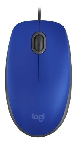 Mouse Usb Logitech M110 Con Click Silencioso Azul