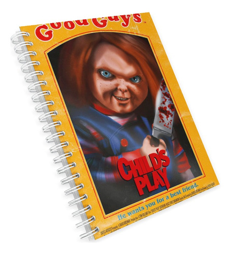 Libreta Francesa De Dibujo Pasta Dura Chucky 01