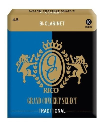 Rico Grand Concert Select Cañas De Clarinete Bb Tradicional