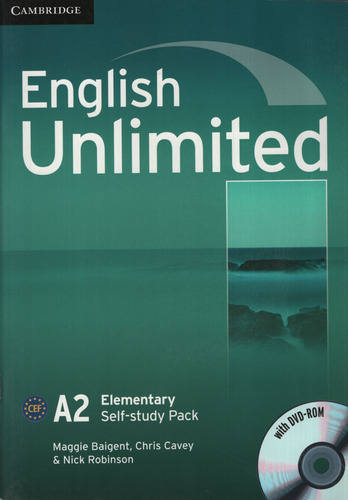 English Unlimited Elementary A2 - Self-study Pack (workbook