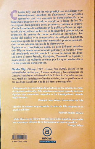 Democracia Charles Tilly Akal (Usado)