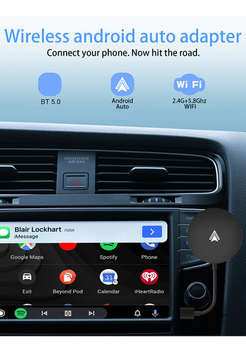 Conectado A Sem Fio Android Auto Car Ai Box Usb Smart Dongle