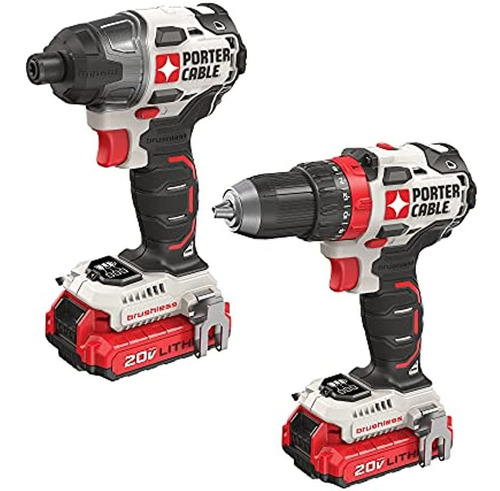 Porter-cable 20v Max Kit Combinado De Taladro Inalámbrico, S