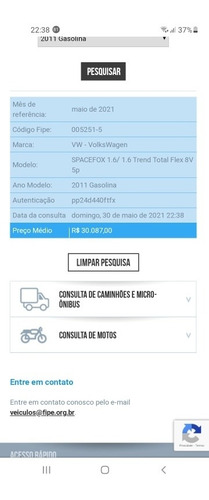 Volkswagen Spacefox 2011 1.6 Total Flex 5p