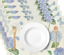 Comprar Juego De 4 Manteles Individuales Florales Manteles Individua