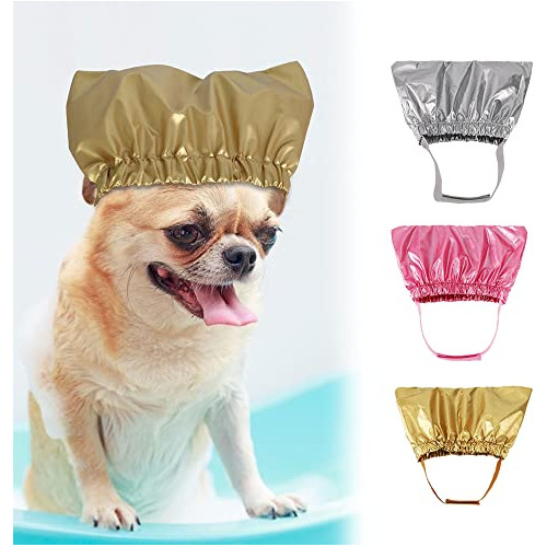 Treonca Dog Shower Cap Bath Cap Waterproof Shower Hat S1qse