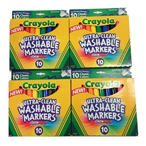 Crayola Crayones  Marcadores Lavables Crayola® Ultra-clean,