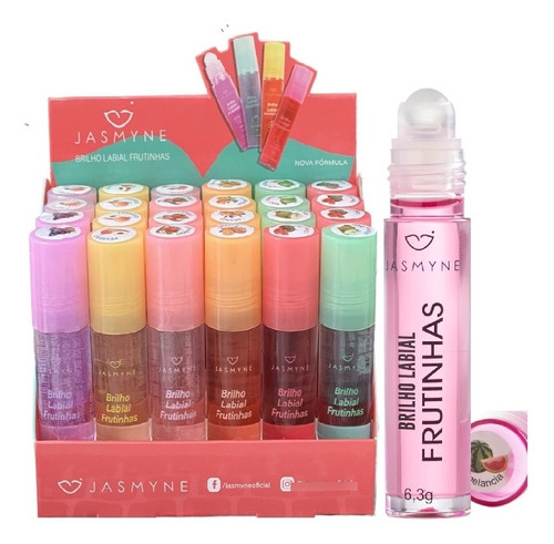 Jasmyne - Brilho Labial Frutinhas Js01015 - Box C/24 Unid