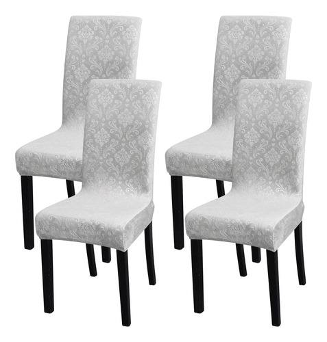 Fundas De Sillas De Comedor, Terciopelo Elástico, Modelo Par