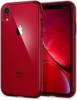 Funda Spigen Ultra Hybrid Cristal Para iPhone XR Rojo