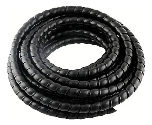 Organizador De Cable Espiral Color Negro 14mm X 6mts