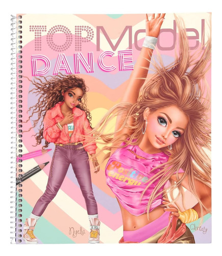 Libro Colorear Top Model Dance Nyela And Christy