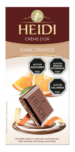 Tableta Chocolate Heidi Creamy Dark Orange 90g