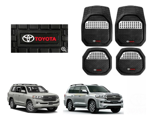 Tapetes 3d Charola Logo Toyota Land Cruiser 2016 - 2022 2023