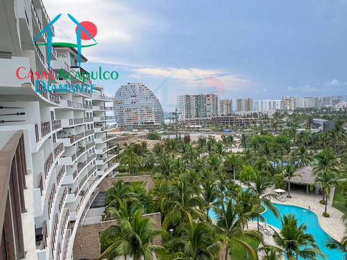 Cad La Isla Emerald I8. Amplio Departamento En Condominio De Playa Con Terraza Y Vista A Las Áreas Comunes