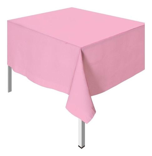 Mantel Plástico Para Mesa Decoración Cumpleaños Fiesta Color Rosa
