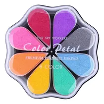 Comprar Almohadillas De Tinta En Forma De Gota Con 8 Colores Surtido