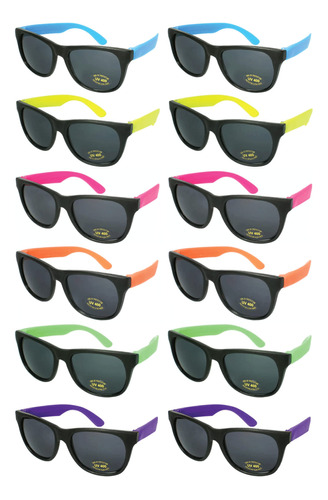 Edgeiwear Gafas De Sol De Neon De Los Anos 80 Para Fiestas D