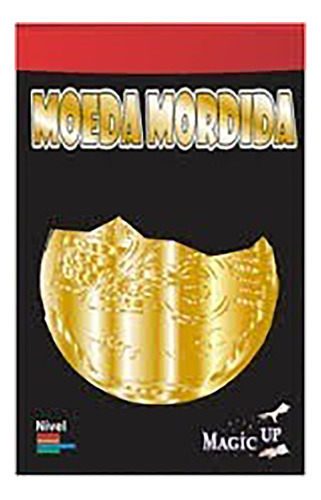 Moeda Mordida 25 Centavos Dourada Coleção Fastmagic