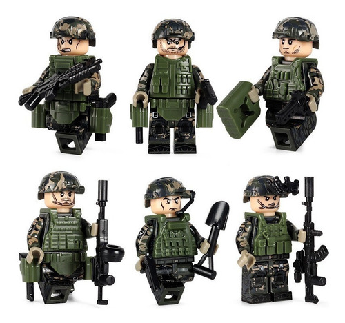 Military Mini Figuras Soldado Juguete-fbi Fuerzas Federales