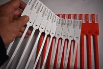 Comprar Cinchos Precintos Sellos De Seguridad Inserto Metal 40 Cmts. Color Blanco