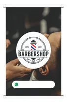 Comprar Placa Faixa Banner Barbearia Barbeiro  70x100cm
